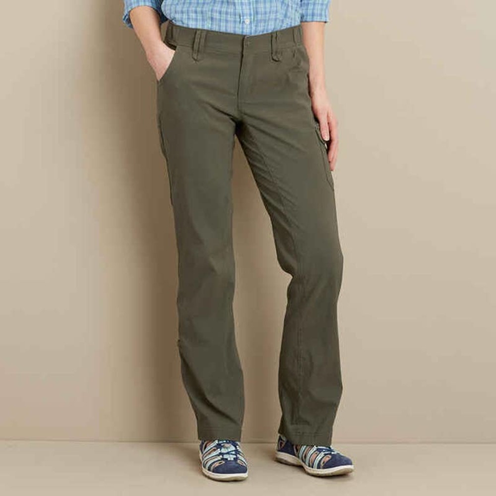 Duluth Trading Co Women's DuluthFlex Dry On The Fly Pants- Green- Size 16x33
